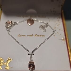 Disney Silver and Rose Gold Necklace